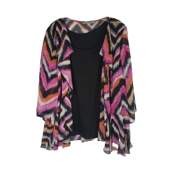 Signature by Larry Levine Woman Layered top. Size 2X - Picture 1 of 7